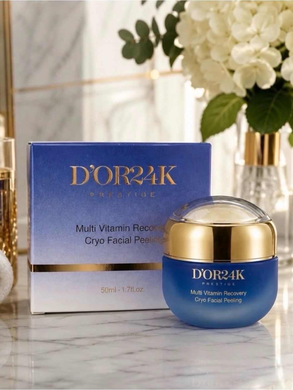 D’or24K Prestige Multi Vitamin Recovery Cryo Facial Peeling ~ Retail $500